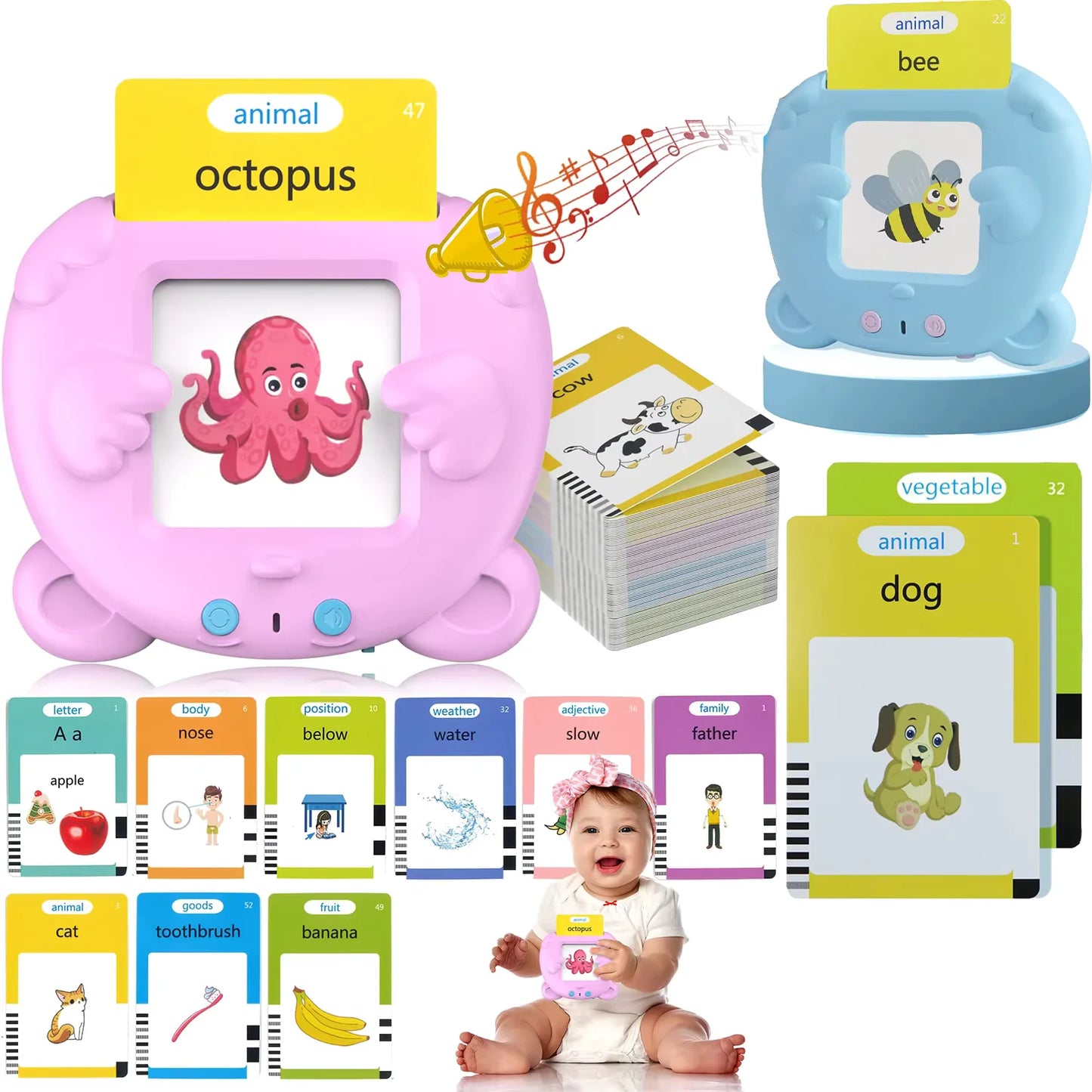 Lector de Tarjetas Interactivo Español e Ingles 🧠